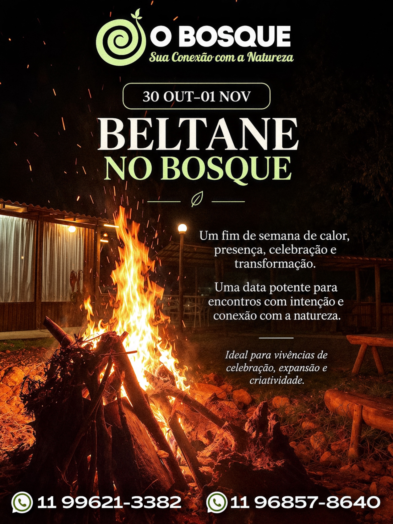 30 de outubro a 01 de novembro — Beltane no Bosque